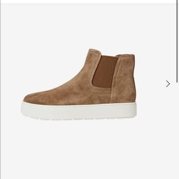 Vince Newlyn Suede Slip On Chelsea Boots Booties Leather Water Resistant Size 8 - Picture 7 of 16